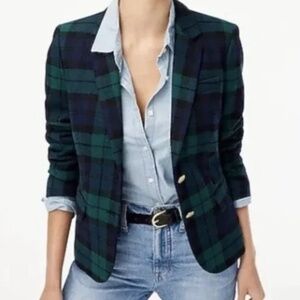 J Crew Tartan Schoolboy Blazer SZ 14